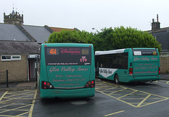 DSCF3808 Glen Valley Tours YJ60 KGZ and NA52 NJX (OCZ 8837) in Wooler - 14 Jun 2016