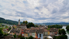 Aussicht auf Laufenburg in der Schweiz