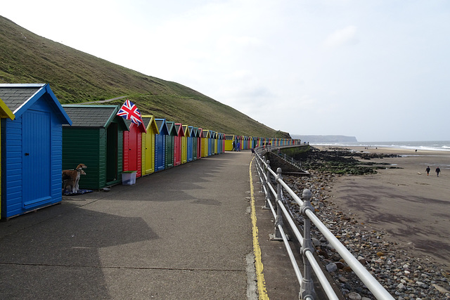 Colourful Beach Huts At Whitby