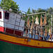 Câmara de Lobos - Altes Fischerboot mit Trockenfisch