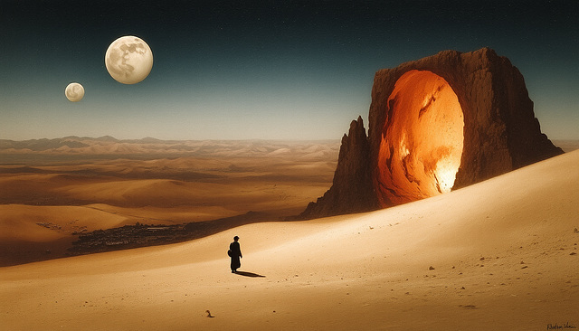 Surreal girl dreams on a hot summer night - inspired by Dali - 19