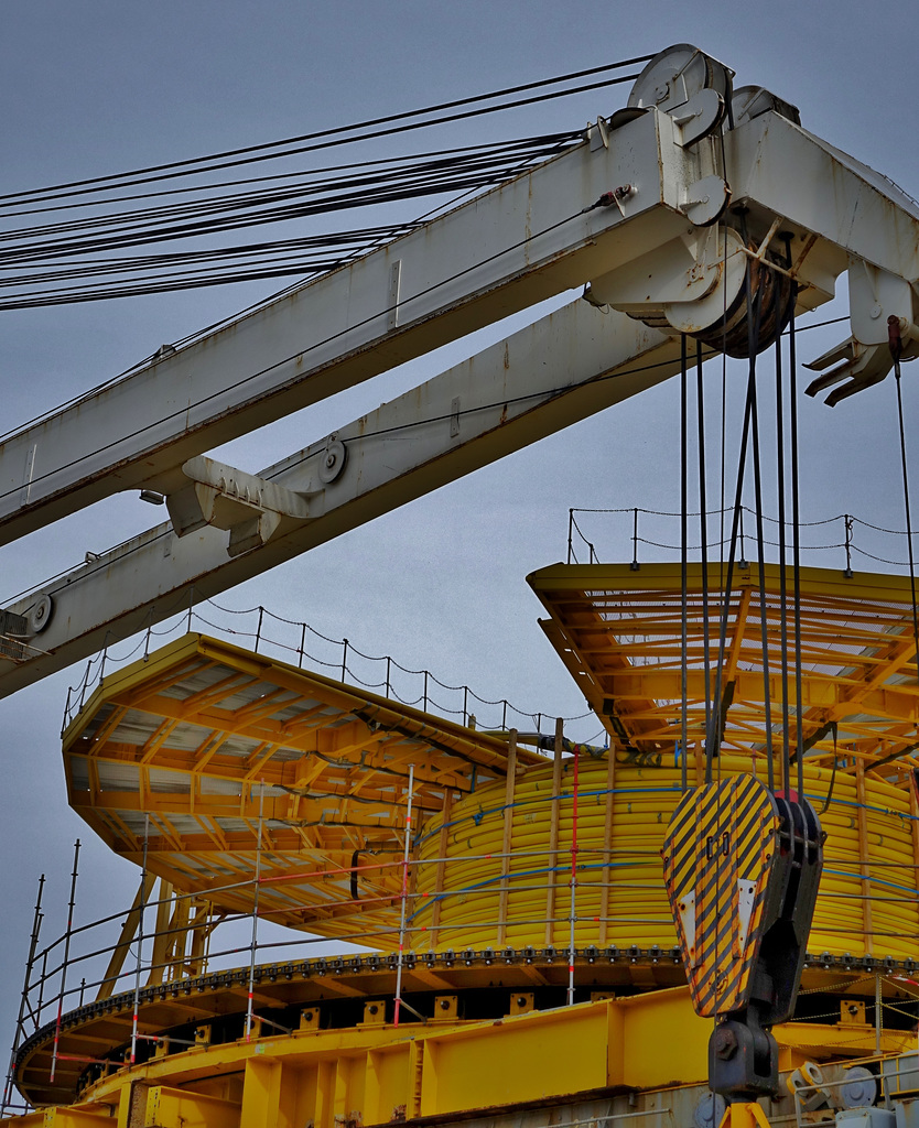 Looks like pipe laying equipment
