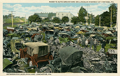 Rosey's Auto Graveyard, Lincoln Highway, Vintage, Pennsylvania, 1919