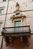 Italy, Assisi, Balcony on the Street of San Francesco