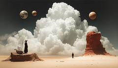 Surreal girl dreams on a hot summer night - inspired by Dali - 21