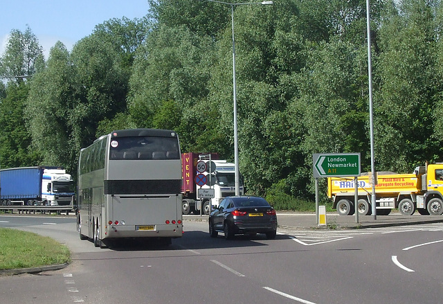 DSCF7566 Richards Coaches WA60 DZH at Barton Mills - 9 Jun 2017