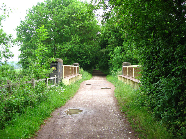 Bridge over Penstone Lane on the The South Staffordshire Railway Walk
