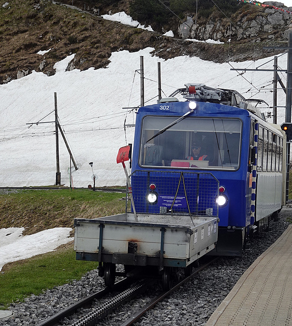 Einfahrt auf dem Rochers de Nayes