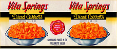 Vita Springs Carrot Label, c1950