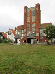 thorpeness, suffolk (1) westbar, c20 water tower over gateway 1928-9 by w.g.wilson