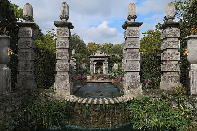 Formal water garden