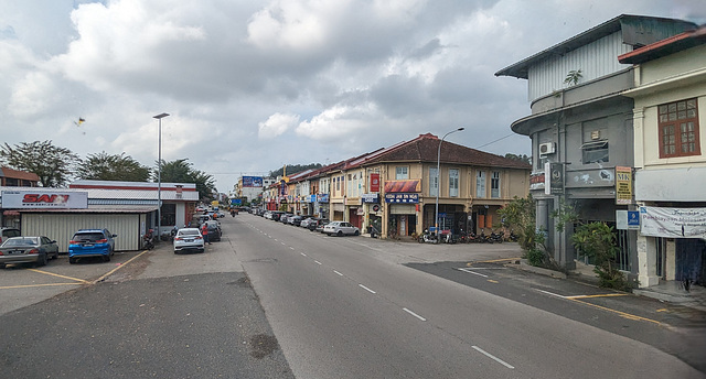 Wide angle view from our bus seats.