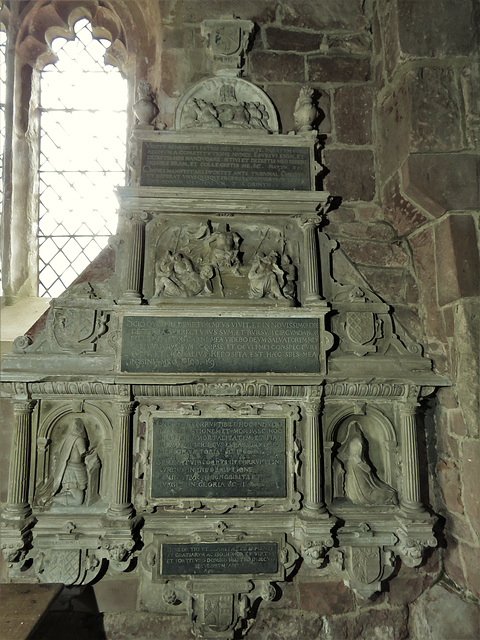 weston under wetherley church, warks  (18)tomb of sir edward saunders +1573