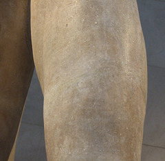 Detail of the Marble Statue of Apollo Lykeios in the Metropolitan Museum of Art, January 2012