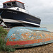 Boats on the beach at Walmer