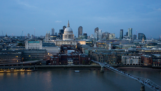 Long view from Tate, twilight