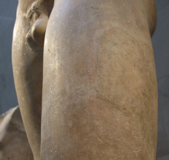 Detail of the Marble Statue of Apollo Lykeios in the Metropolitan Museum of Art, January 2012