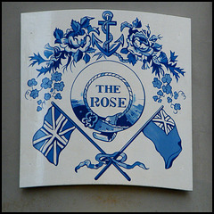 Rose pub sign