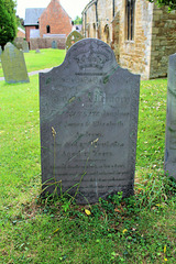 Memorial to Elzabeth Andrews (d1814), All Saints Churchyard, Lubenham, Leicestershire