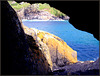 H. A. N. W. E. everyone! Rock window, Porthmeor Cove, Zennor