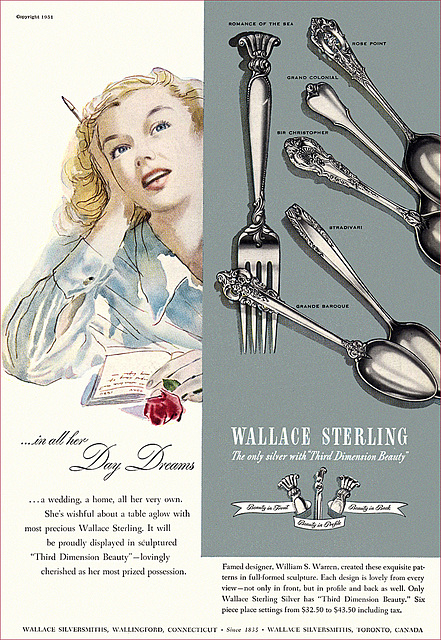 Wallace Sterling Ad, 1951