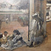 Detail of the Sketch of a Courtyard of a House in New Orleans by Degas in the Metropolitan Museum of Art, December 2023