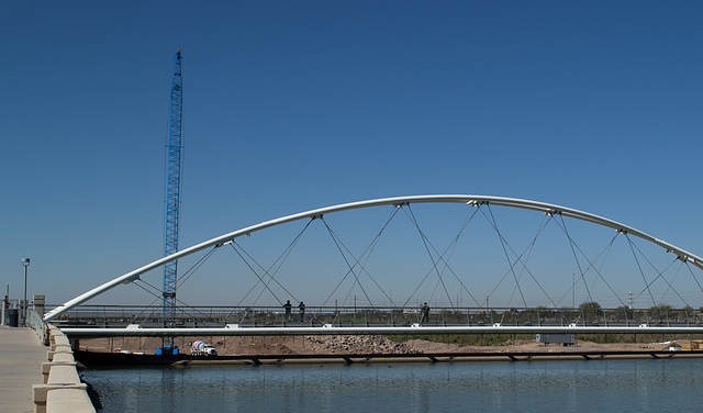 Tempe Town Lake Pedestrian bridge & dam construction  (1893)