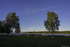 abends am Torne älv, Haparanda/Schweden -  Blick nach Tornio/Finnland (© Buelipix)