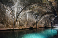 Italy, Siena, Water Reservoir in the Fontebranda Fountain, Look from Left Arch