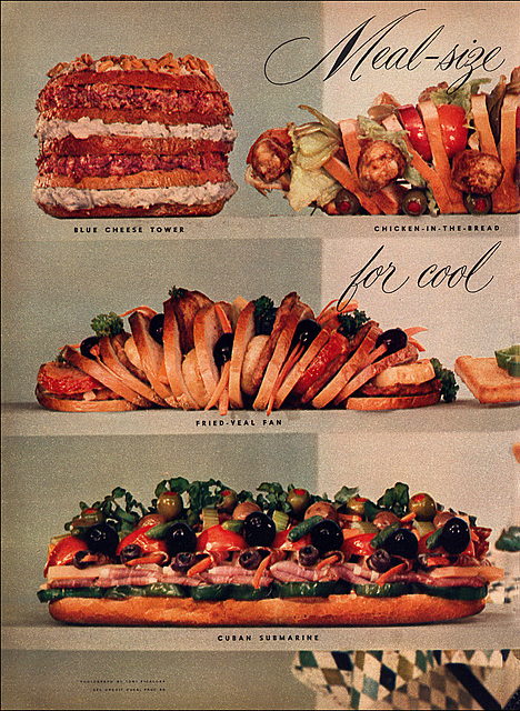 Meal-size Sandwiches (2), 1956