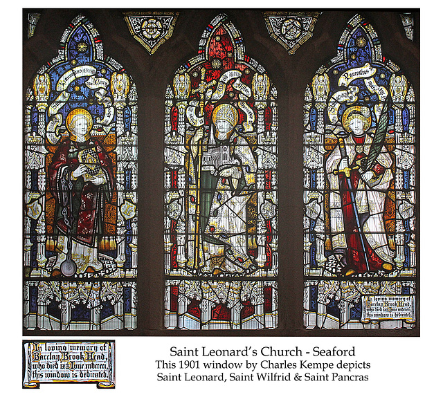 Saint Leonard's Church, Seaford - Barclay, Brook Head, 1901, memorial window