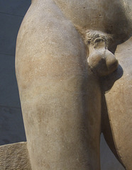 Detail of the Marble Statue of Apollo Lykeios in the Metropolitan Museum of Art, January 2012