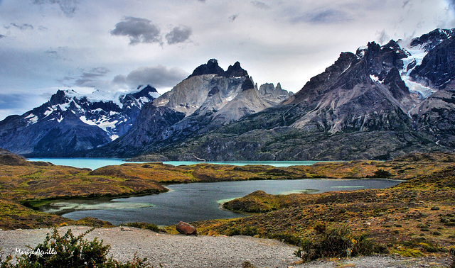 Los cuernos de Paine y el  lago Nordenskjold. (Ver fotos incrustadas.) Los cuernos de Paine y el  lago Nordenskjold. (Ver fotos incrustadas.)