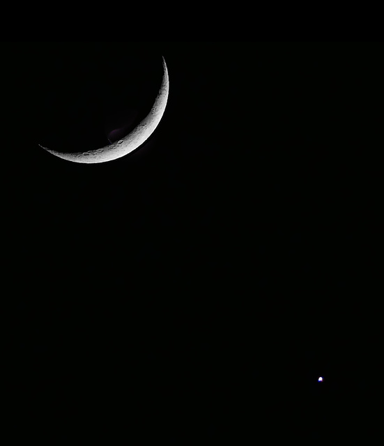 Mond und Jupiter