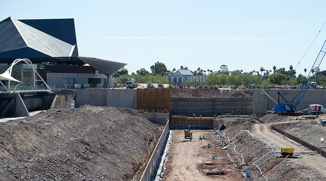 Tempe Town Lake Pedestrian bridge & dam construction (1901)