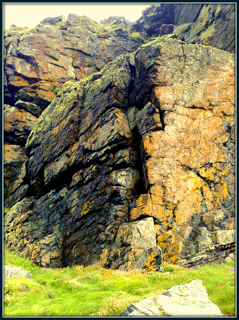 Practice rock on Gurnard's head.