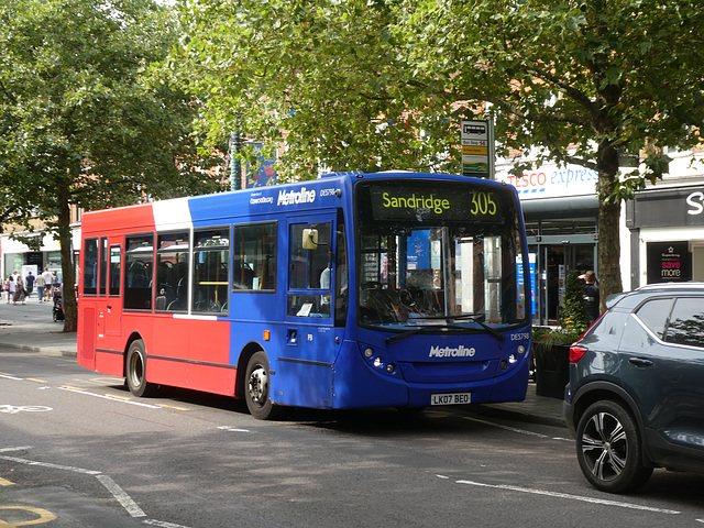 Metroline DES798 (LK07 BEO) in St. Albans - 8 Sept 2023 (P1160400)