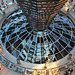 Looking down on the Reichstag Atrium level