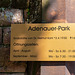 Schild Adenauer-Park