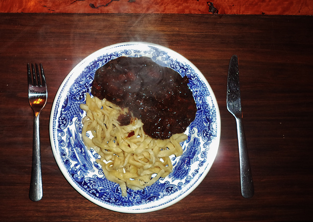 Bœuf Bourguignon with Spätzle