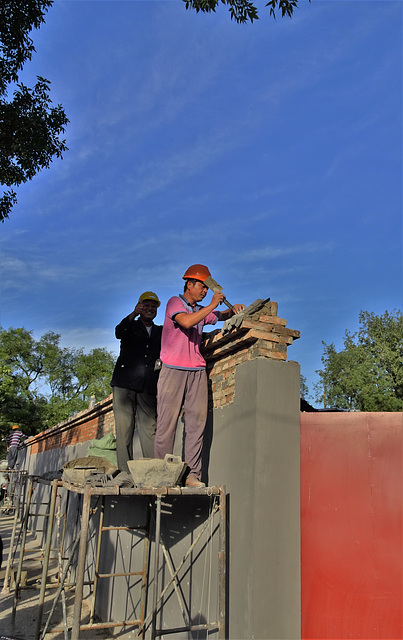 Work at the Little Wall of China