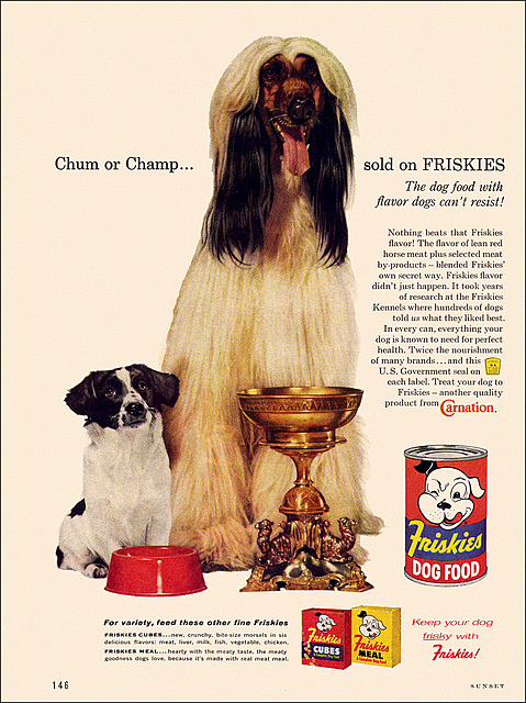Friskies Dog Food Ad, 1959
