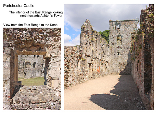 Portchester Castle inside the East Range 11 7 2019