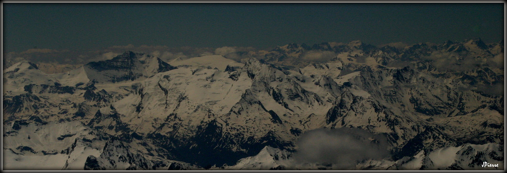 Vue sur la Vanoise et l'Oisans