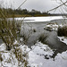The Moors lake under ice and snow