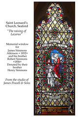 Saint Leonard's Church, Seaford - Simmons brothers' memorial window