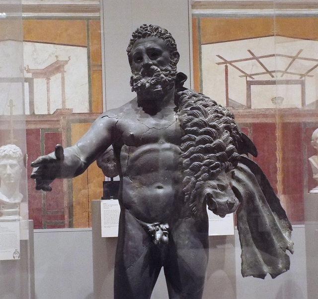 Detail of the Bronze Hercules in the Boston Museum of Fine Arts, January 2018