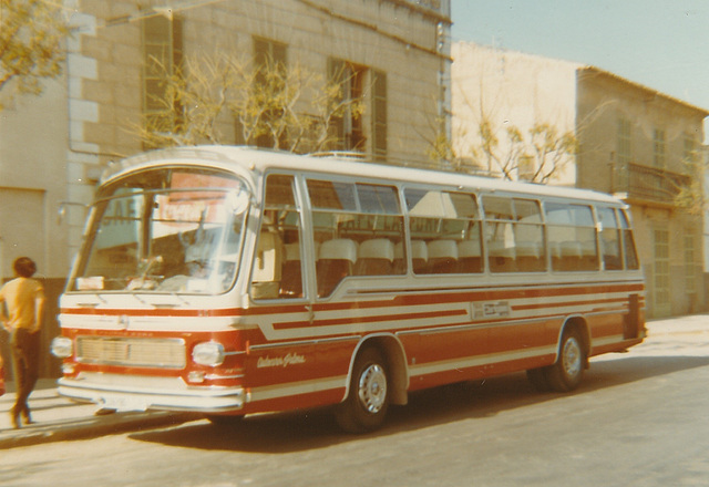 Autocares Palma coach - Nov 1970 Autocares Palma coach - Nov 1970