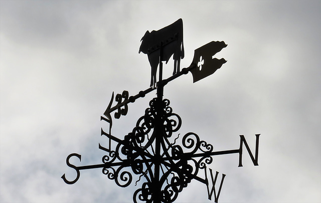 bull weathervane, peter's lane, cowcross st, london