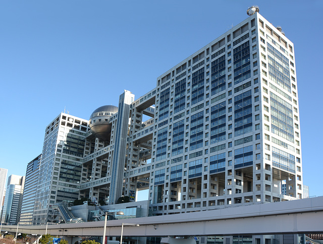 Tokyo, Fuji Television Viewed from Symbol Promenade